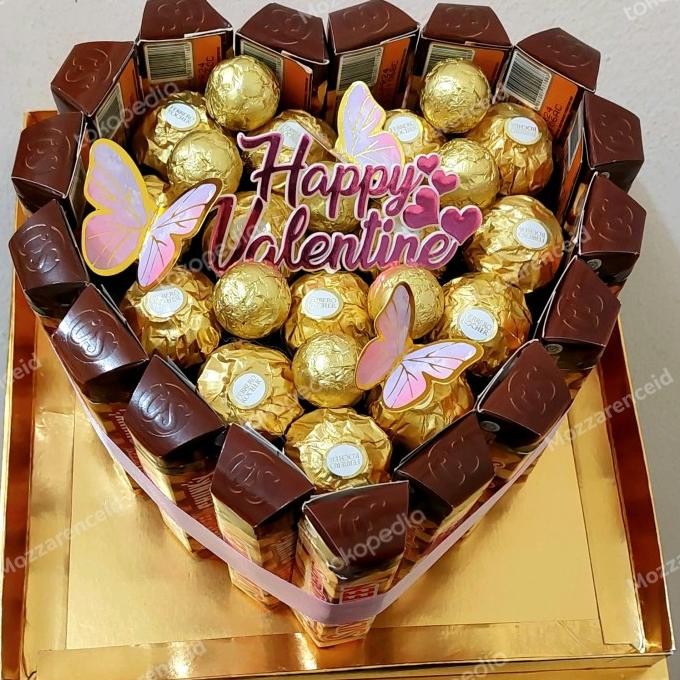 

READY STOCK HAMPERS COKLAT FERRERO LOVE /SQ | HADIAH VALENTINE PREMIUM GT