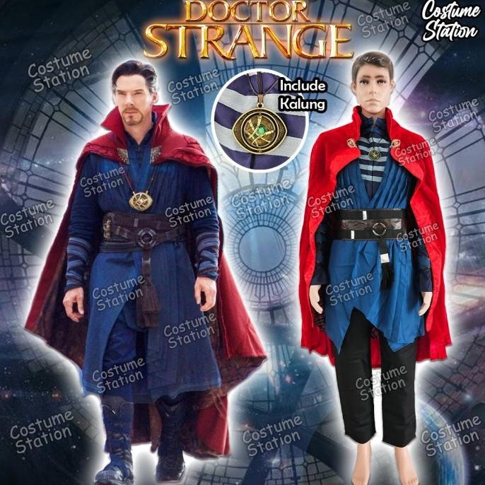 KOSTUM PRIA Kostum Dr Strange / Costum Superhero Marvel Avengers Wizard dewasa