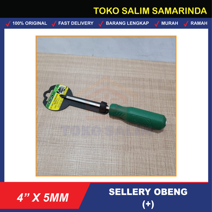 $$$$] Obeng Screwdriver Plus (+) 5mm x 4" ( 100 mm ) Sellery