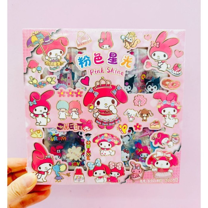 

Sticker Anak MY MELODY SANRIO Isi 100 Lembar Sticker Box