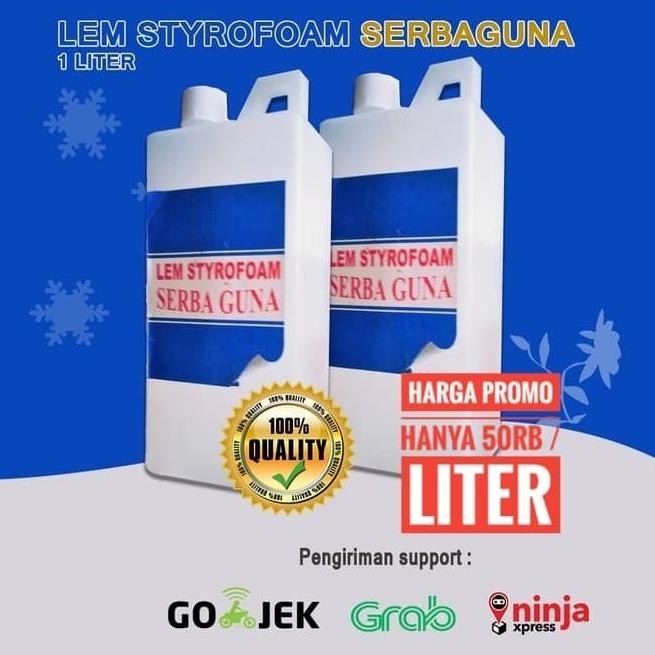 

Lem styrofoam / lem gabus serbaguna 1 liter murah & berkualitas