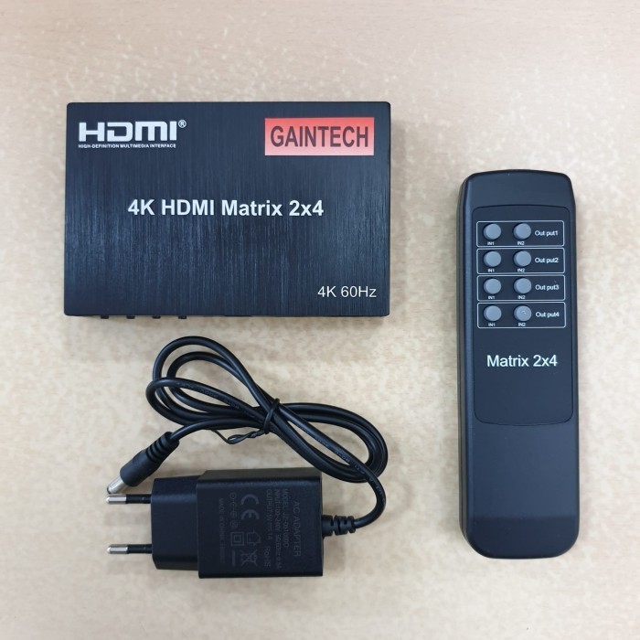 HDMI Matrix Switcher Splitter 2x4 Gaintech