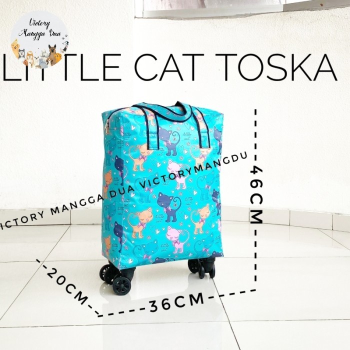 TAS RODA TRAVEL RODA TROLI TOTE BAG BELANJA RODA 4