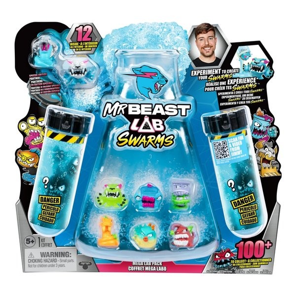 Mrbeast lab swarms lab 12 pack mrbeast themed swarms figure original