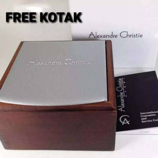 Promo Jam Tangan Alexandre Cristie Ac6141 Couple / Pasangan Silver Black