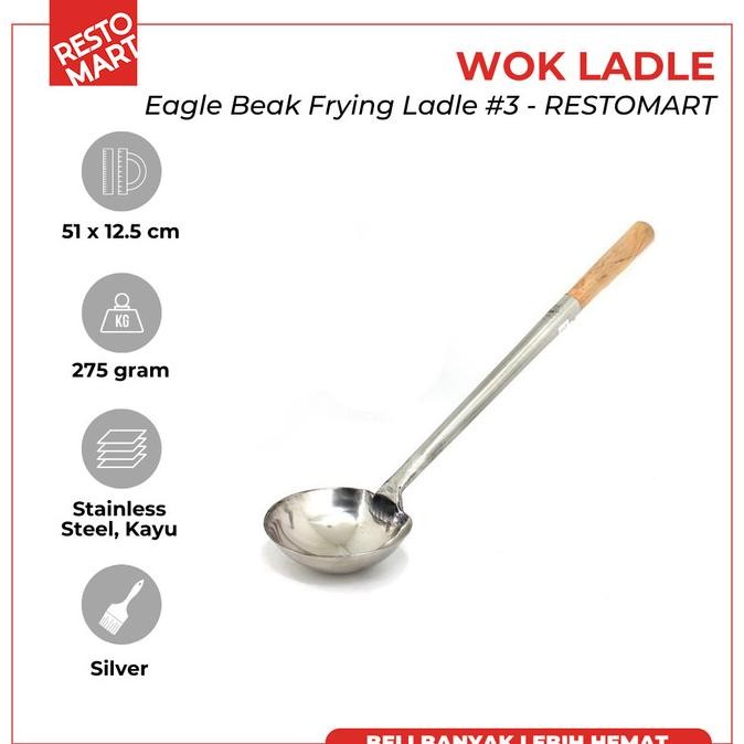 Sale Wok Ladle / Eagle Beak Frying Ladle #3 Restomart (2217028)