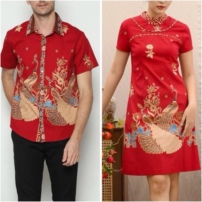 Sale Cheongsam Couple Dress Baju Pasangan Imlek Cny Lunar Shirt 5840