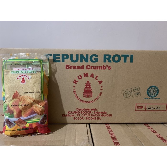 

Tepung Roti Kumala 500gr 1 Dus isi 20bgks