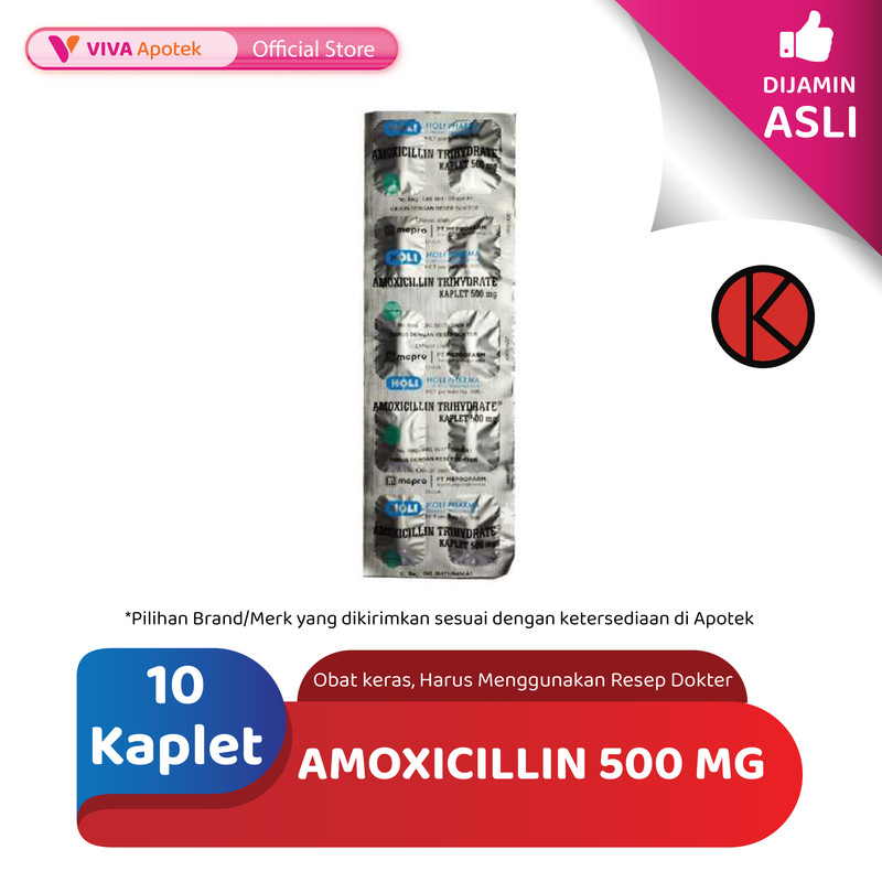Amoxicillin 500 mg (10 Kaplet)