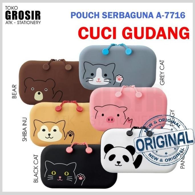 

TERBARU - SALE LIHIT LAB Zipper Pouch Serbaguna Lucu A-7716