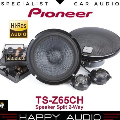Speaker Split 2-Way Component System 6.5 Inch PIONEER TS-Z65CH Mid Bass + Tweeter + Crossover Hi-Res