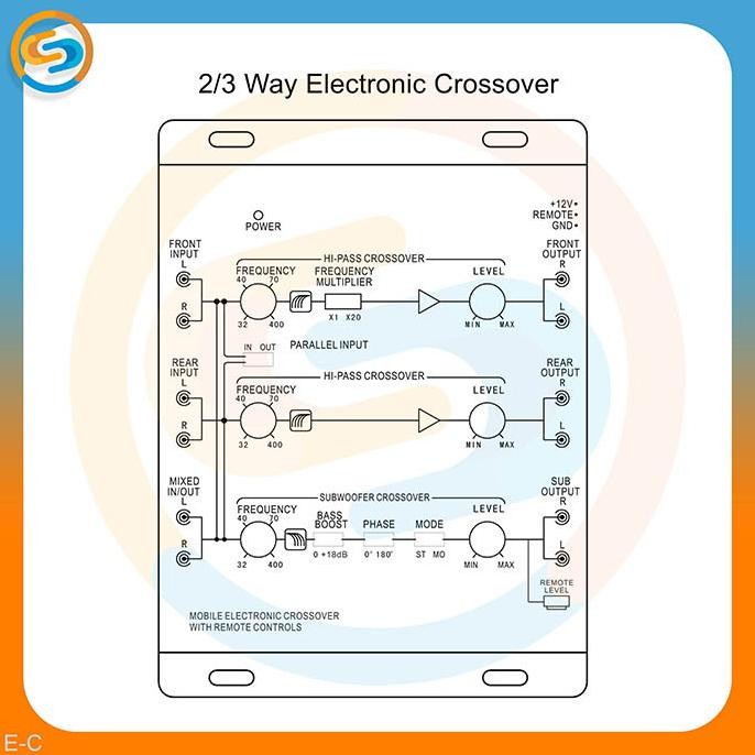 Crossover 2 3 way Mobile Electronic Crossover Qbass - Crossover aktif