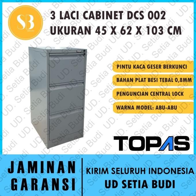 

Filling Cabinet Lemari Arsip 3 Laci TOPAS DCS 002