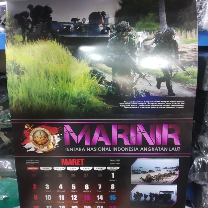 

Kalender Dinding Marinir Tni Al 2025 Terbaru