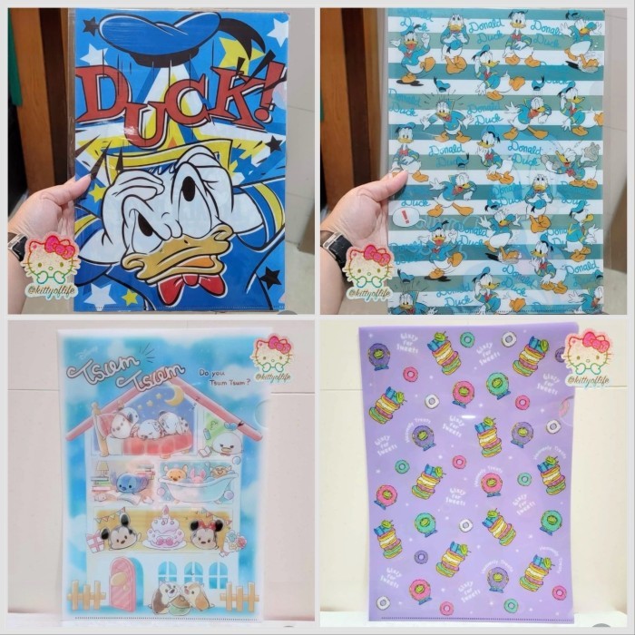 

Map Folder A4 Disney Original Donald Duck Toy Story Alien Tsum Tsum Mickey Minnie Winnie The Pooh