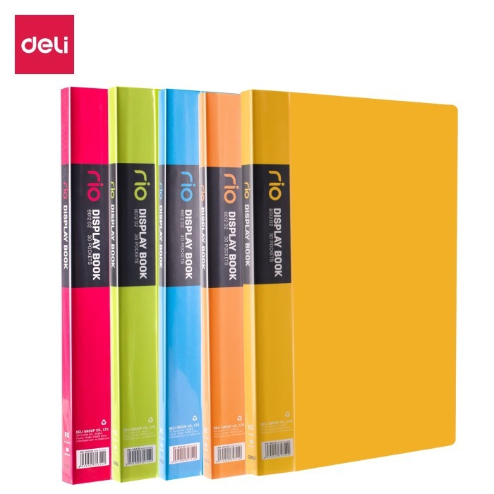 

Deli Display Book Holder Eb01202 Seri Rio Fc 30P 0.75Mm Bahan Pp Yang Kuat Warna Cerah