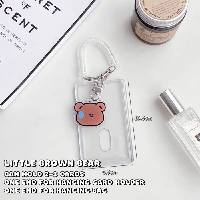 

Tempat Kartu Id Card Holder Photocard Holder Aesthetic Akrilik Transparan/Gantungan Kartu Id Card