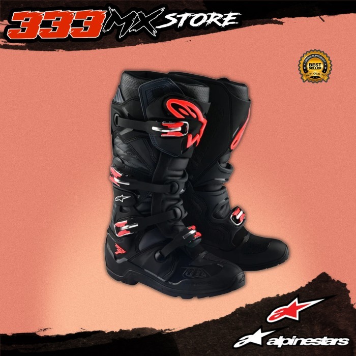 BOOTS ALPINESTAR TLD TECH 7 ENDURO SOLID BLACK GREY CAMO 2023 ORIGINAL