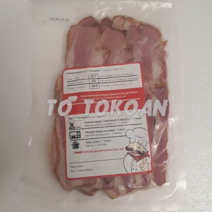 

VIENNA PORK STREAKY BACON SLICE 200 GR PACK