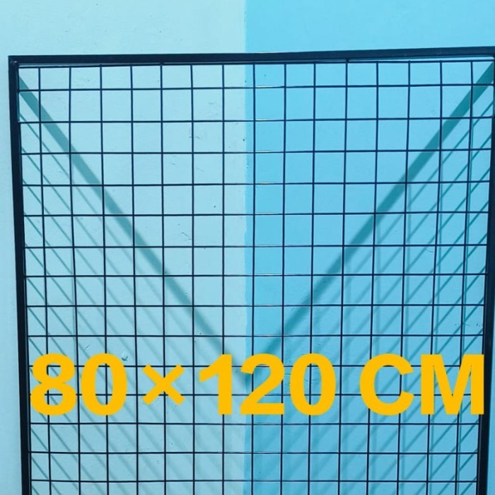 Rak Bingkai 80 x 120 cm Ram Besi Gantungan Aksesoris
