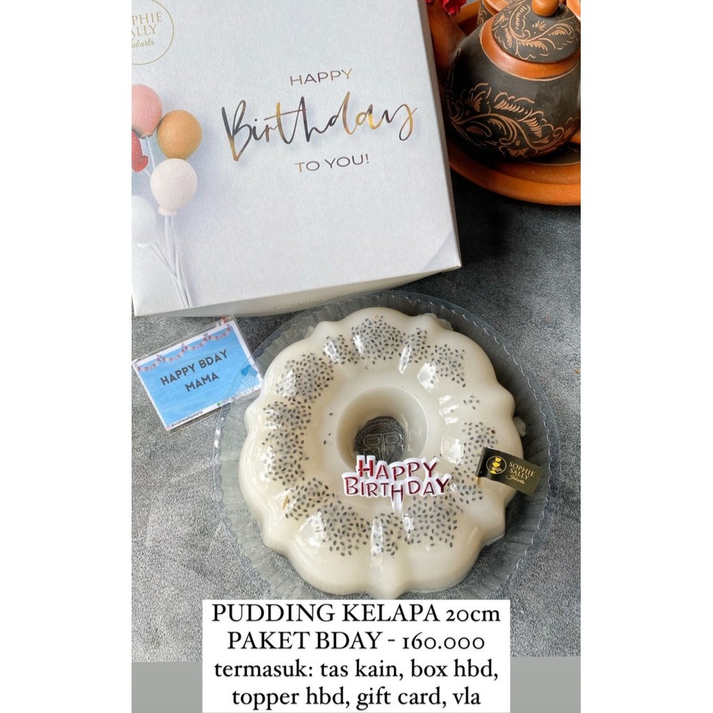 

PUDDING BIRTHDAY EDITION 20CM - READY SETIAP HARI