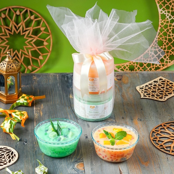 

CHRISTMAS HAMPERS / PARCEL NATAL DESSERT MANGO SAGO & BUKO PANDAN