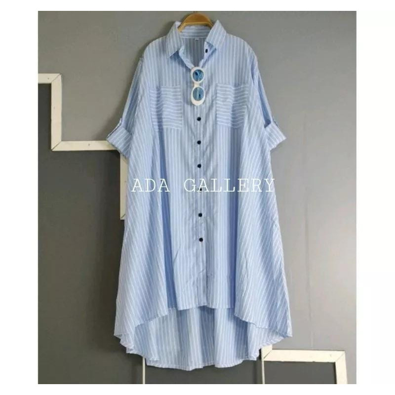 NANDO TUNIK SALUR GARIS BAHAN KATUN PREMIUM IMPORT 8050