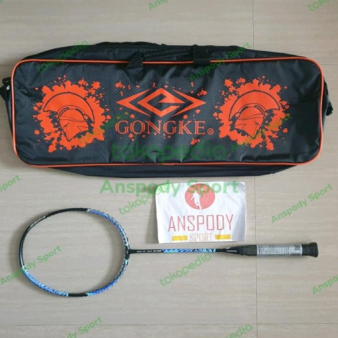 Diskon Raket Badminton Gongke God Of War Gk100 Black/Blue