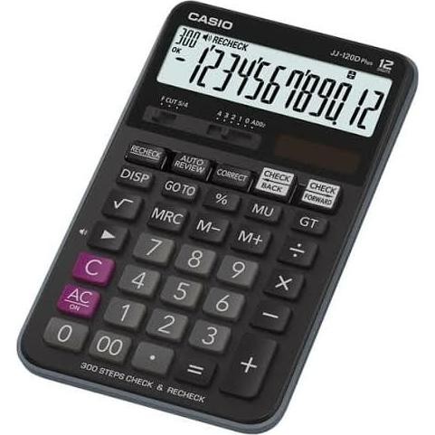 

CASIO JJ-120 D PLUS CHECK & CORRECT CALCULATOR JJ 120D PLUS
