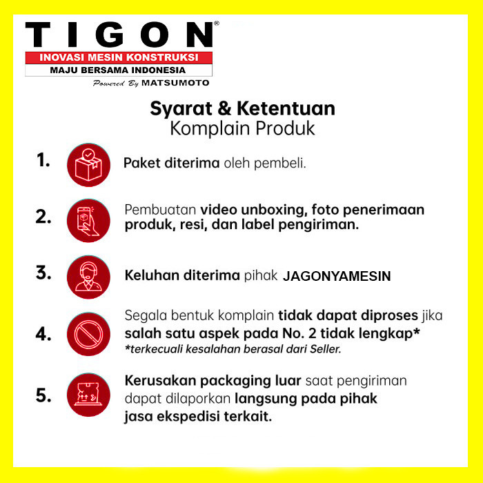 Dinamo Pembangkit Listrik Alternator TIGON (TA-3000) 3 Kva Original Bergaransi