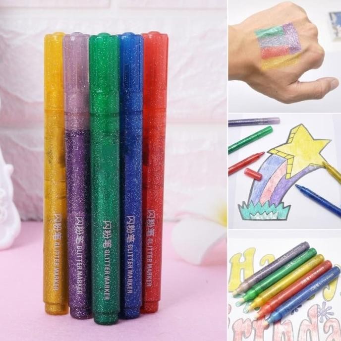 

Glitter Marker Pen (5pcs)