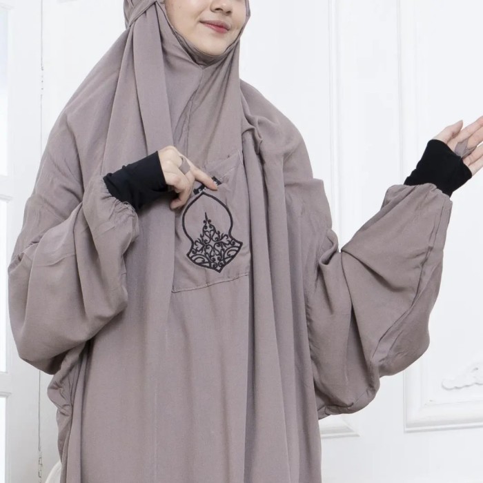 Minajshop Mukenah Manset Yabasmah/ Mukenah Hadhramaut/ Mukenah Yabasmah