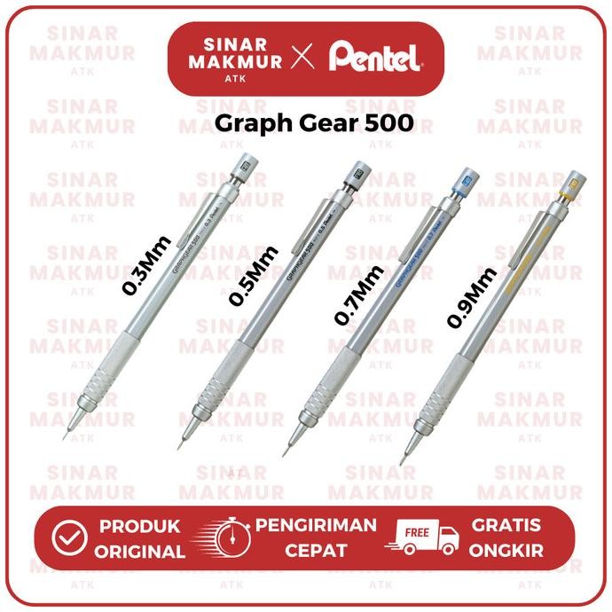 

Pensil mekanik/Mechanical Pencil Graphgear 500 Pentel (Pcs)