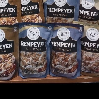 

SALE TERLARIS PEYEK NYAI REMPEYEK TERI MEDAN SNACK NGEMIL 120GR READYY