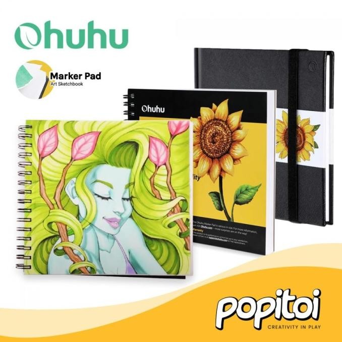 

PROMO OHUHU Marker Pads Art Sketchbook Buku Gambar Notebook Sketsa A3 Square
