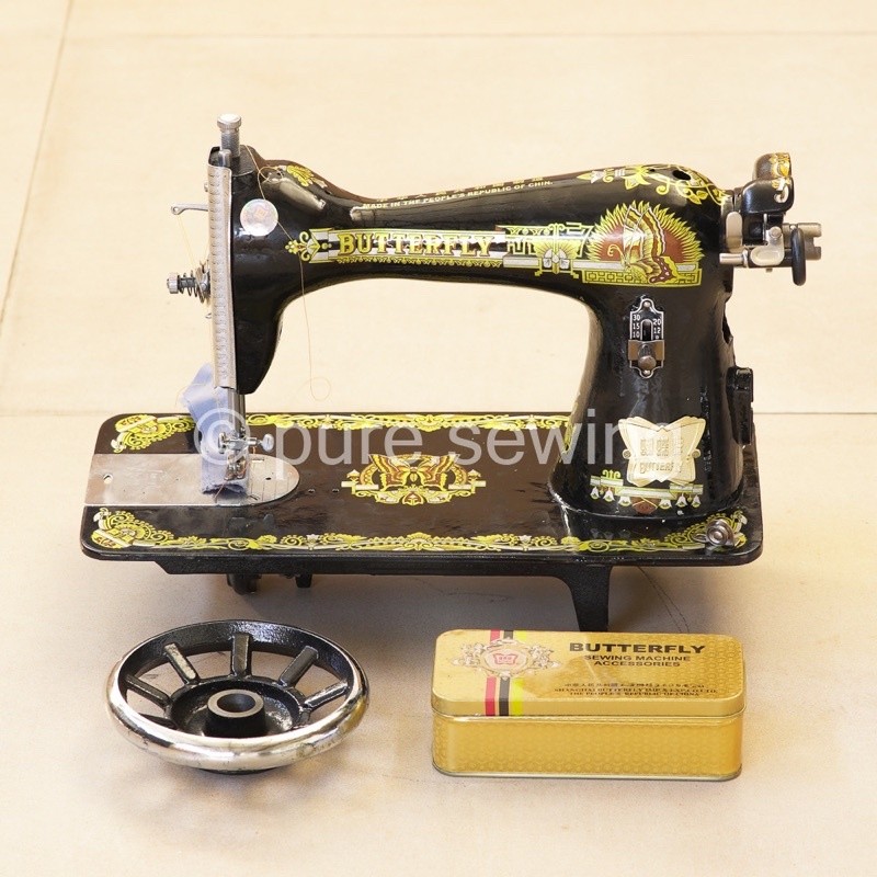 (KEPALA SAJA) Mesin Jahit Tradisional Merk Singer Butterfly dan Mesin Jahit Tradisional Butterfly