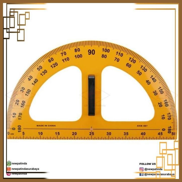 

[NPD] PENGGARIS JAHIT POLA QUILTING RULER SETENGAH LINGKARAN BUSUR 50 CM