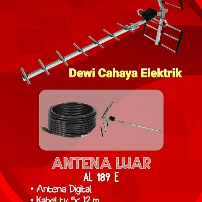 TRM OUTDOOR DIGITAL ANTENA - ANTENA TV ANTENA LUAR PENGUAT SINYAL 189 ASLI
