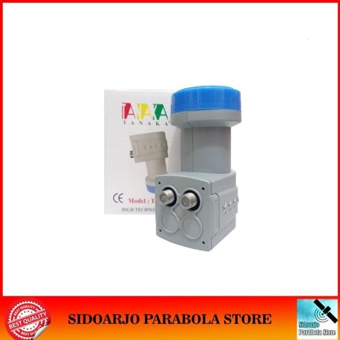 LNB KU BAND 1 SATELIT 2 RECEIVER TANAKA DUAL OUT OFFSET TERBAIK