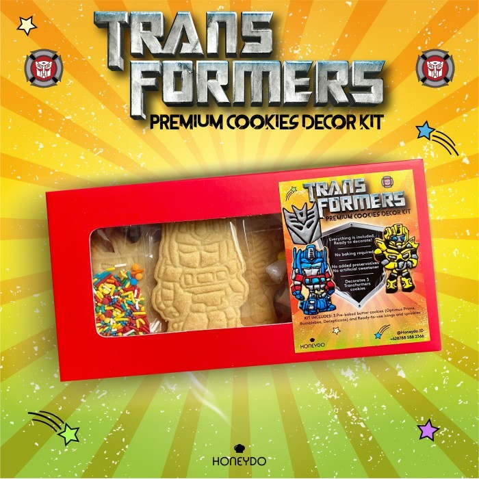 

HONEYDO COOKIES DECOR KIT TRANSFORMERS ROBOT DIY KIDS ACTIVITY