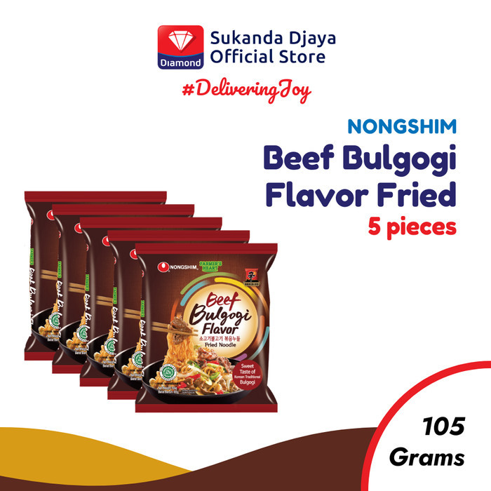 

Nongshim Mie Instan Bulgogi Beef Fried Ramyun 105 Gr Multipack