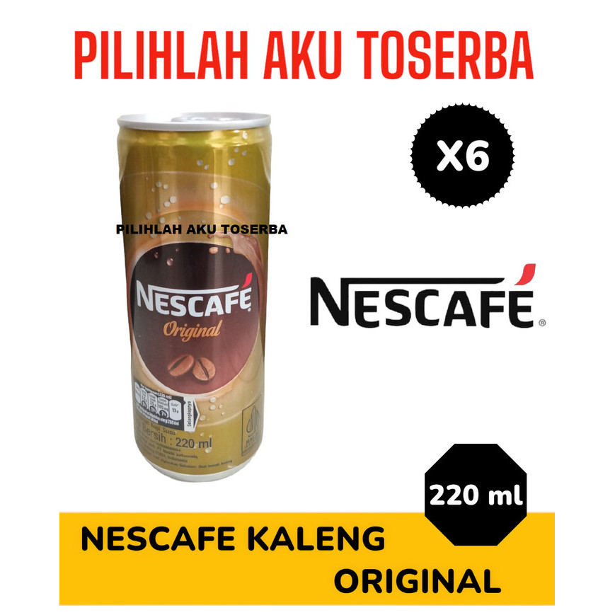 

PROMO! Kopi Nescafe Kaleng (Original) / Nescafe Can - 240 ml (1 PAKET ISI 6 )