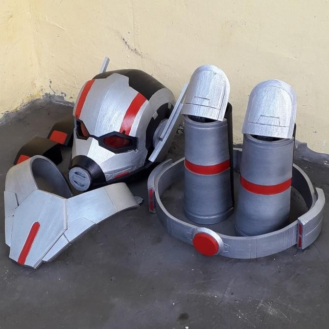 KOSTUM PRIA Helm ant man dan aksesoris kostum ant man