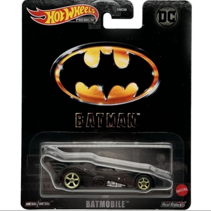 Hot Wheels Premium Batman Batmobile Velg Chrome Hijau
