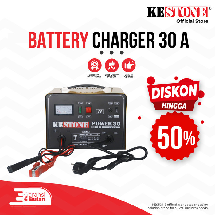 Jual Charger Aki 30 A - Battery Charger Cas Aki Accu