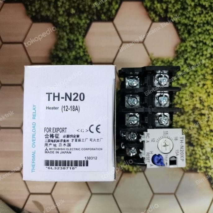 Promo Thermal Overload Relay TOR Mitsubishi TH-N20 12A-18A THN20 mitsubisi COD