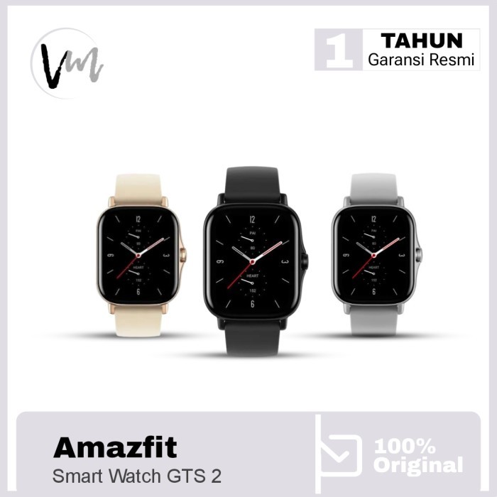 AMAZFIT GTS 2 Smart Watch 1.65" Amoled display AOD smartwatch Jam Tangan Pintar