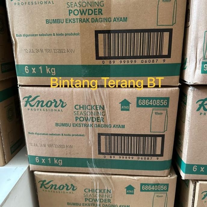 

Knorr Chicken Seasoning Powder 1 kg 1 Dus Karton isi 6 pcs / Knor Ayam
