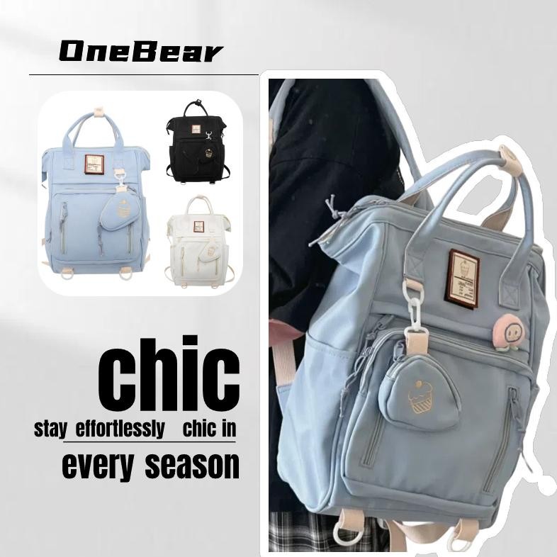 TERMURAH Onebear backpack korea sma wanita tas sekolah ransel Fashion waterproof laptop backpack Jep