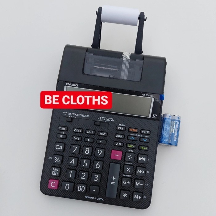 

Casio HR-100RC Printing Calculator - Struk Kalkulator Kasir HR 100 RC